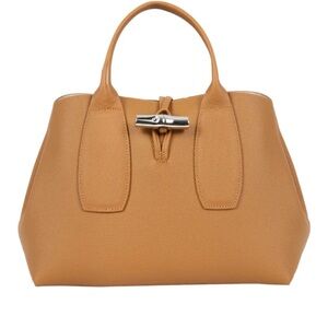 Longchamp Roseau Leather Shoulder Tote including strap.